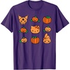 image:imageHello Kitty My Melody Kuromi Pumpkins Halloween TShirtPurple