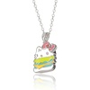 image:imageHello Kitty Sanrio Burger Necklace for Women 162 Silver FlashPlated Pendant Necklace Official License