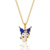 image:imageHello Kitty Sanrio Womens Kuromi Necklace Collection  Silver and 18kt FlashPlated with Crystal amp Enamel Pendants Officially LicensedKuromi