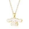 image:imageHello Kitty Sanrio Womens Kuromi Necklace Collection  Silver and 18kt FlashPlated with Crystal amp Enamel Pendants Officially LicensedWhite Cinnamorol