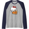 image:imageHello Kitty Slice Of Pumpkin Pie Raglan Baseball TeeNavy BlueAthletic Heather