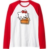 image:imageHello Kitty Slice Of Pumpkin Pie Raglan Baseball TeeRedWhite