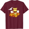 image:imageHello Kitty and Friends Pile of Autumn Leaves TShirtBurgundy