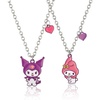 image:imageSALLY ROSE Sanrio Kuromi and My Melody Best Friend Necklace for 2 Official License Fashion BFF Necklace for 2