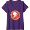 image:imageWomens Hello Kitty Lunar New Year Flowers VNeck TShirtPurple
