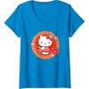 image:imageWomens Hello Kitty Lunar New Year Flowers VNeck TShirtSapphire Blue