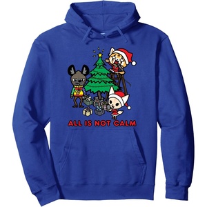 image:imageAggretsuko All Is Not Calm Christmas Pullover HoodieRoyal Blue