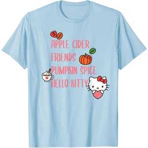 image:imageApple Cider Friends Pumpkin Spice Hello Kitty TShirtBaby Blue