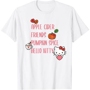image:imageApple Cider Friends Pumpkin Spice Hello Kitty TShirtWhite
