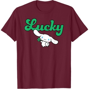 image:imageCinnamoroll Lucky Clover St Patty Day St Patricks Day TShirtBurgundy