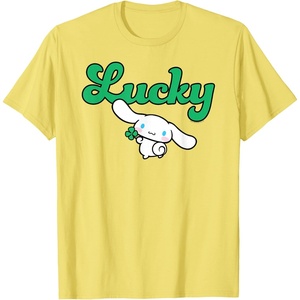 image:imageCinnamoroll Lucky Clover St Patty Day St Patricks Day TShirtLemon Yellow