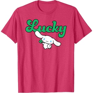 image:imageCinnamoroll Lucky Clover St Patty Day St Patricks Day TShirtRed Heather