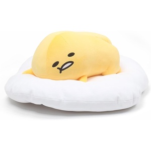 image:imageGUND Gudetama The Lazy Egg Laying Down Plush Sanrio Plush Kawaii Stuffed Animal WhiteYellow 17