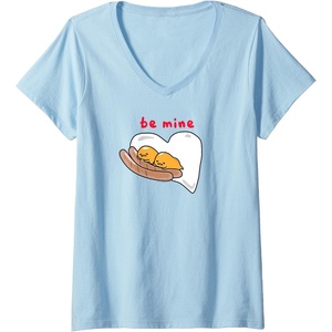 image:imageGudetama Be Mine Sausage amp Eggs Valentines VNeck TShirtBaby Blue