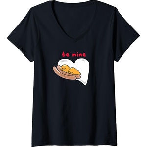 image:imageGudetama Be Mine Sausage amp Eggs Valentines VNeck TShirtBlack