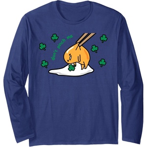 image:imageGudetama Dont Pinch Me Saint Patricks Day Long Sleeve TShirtNavy Blue