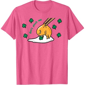image:imageGudetama Dont Pinch Me Saint Patricks Day TShirtPink Heather