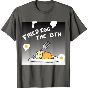image:imageGudetama Fried Egg The 13th Halloween Tee Shirt TShirtAsphalt Grey