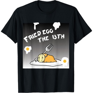 image:imageGudetama Fried Egg The 13th Halloween Tee Shirt TShirtBlack