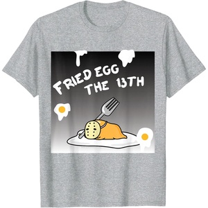image:imageGudetama Fried Egg The 13th Halloween Tee Shirt TShirtHeather Grey