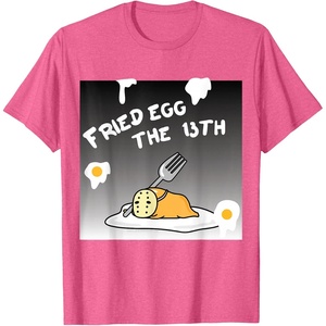 image:imageGudetama Fried Egg The 13th Halloween Tee Shirt TShirtPink Heather