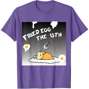 image:imageGudetama Fried Egg The 13th Halloween Tee Shirt TShirtPurple Heather