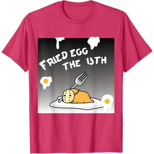 image:imageGudetama Fried Egg The 13th Halloween Tee Shirt TShirtRed Heather