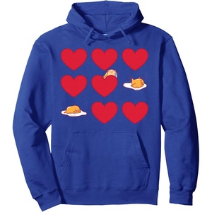 image:imageGudetama Hearts amp Eggs Valentines Pullover HoodieRoyal Blue