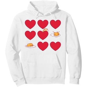 image:imageGudetama Hearts amp Eggs Valentines Pullover HoodieWhite