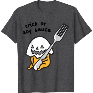 image:imageGudetama Trick or Treat Halloween Tee Shirt TShirtDark Heather Grey