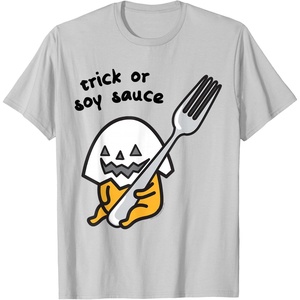 image:imageGudetama Trick or Treat Halloween Tee Shirt TShirtSilver Grey