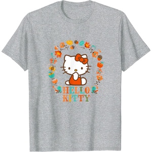 image:imageHello Kitty Autumn Woodland TShirtHeather Grey