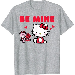 image:imageHello Kitty Be Mine Chocolates Valentines TShirtHeather Grey