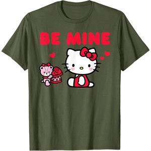 image:imageHello Kitty Be Mine Chocolates Valentines TShirtOlive Green