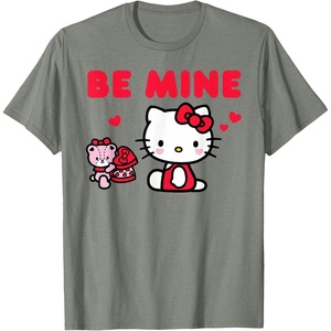image:imageHello Kitty Be Mine Chocolates Valentines TShirtOlive Heather