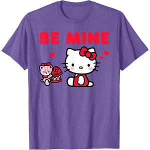 image:imageHello Kitty Be Mine Chocolates Valentines TShirtPurple Heather