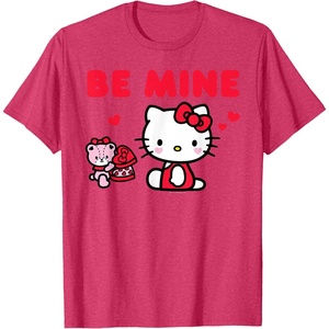 image:imageHello Kitty Be Mine Chocolates Valentines TShirtRed Heather