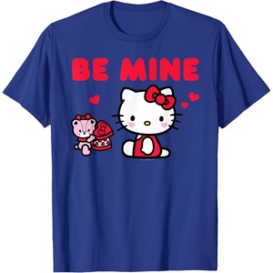 image:imageHello Kitty Be Mine Chocolates Valentines TShirtRoyal Blue