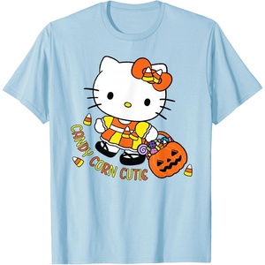 image:imageHello Kitty Candy Corn Cutie Halloween TShirtBaby Blue