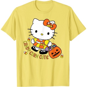 image:imageHello Kitty Candy Corn Cutie Halloween TShirtLemon Yellow