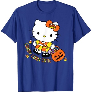 image:imageHello Kitty Candy Corn Cutie Halloween TShirtRoyal Blue