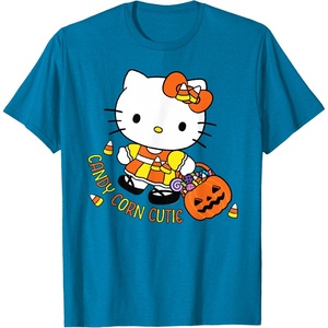 image:imageHello Kitty Candy Corn Cutie Halloween TShirtSapphire Blue