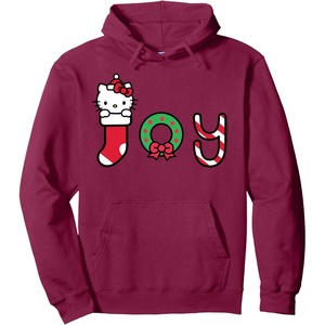 image:imageHello Kitty Christmas Joy Hoodie Pullover HoodieBurgundy