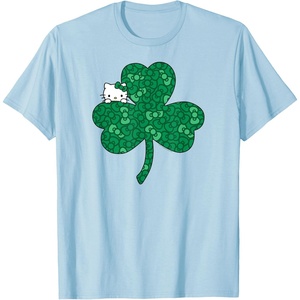image:imageHello Kitty Clover amp Bows Saint Patricks Day TShirtBaby Blue