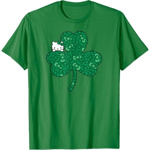 image:imageHello Kitty Clover amp Bows Saint Patricks Day TShirtKelly Green