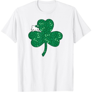 image:imageHello Kitty Clover amp Bows Saint Patricks Day TShirtWhite