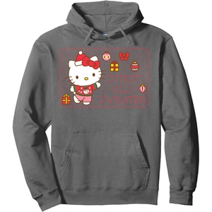 image:imageHello Kitty Cutest Ugly Christmas Sweater Pullover HoodieAsphalt Grey