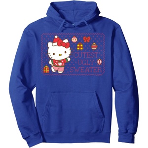 image:imageHello Kitty Cutest Ugly Christmas Sweater Pullover HoodieRoyal Blue