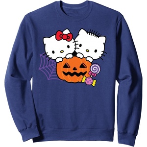 image:imageHello Kitty Dear Daniel Perfect Pair Halloween SweatshirtNavy Blue