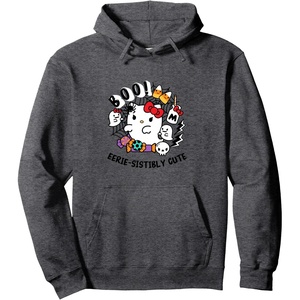 image:imageHello Kitty Eeriesistibly Cute Pullover HoodieDark Heather Grey